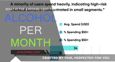 Monthly Alcohol Spending: Average Costs