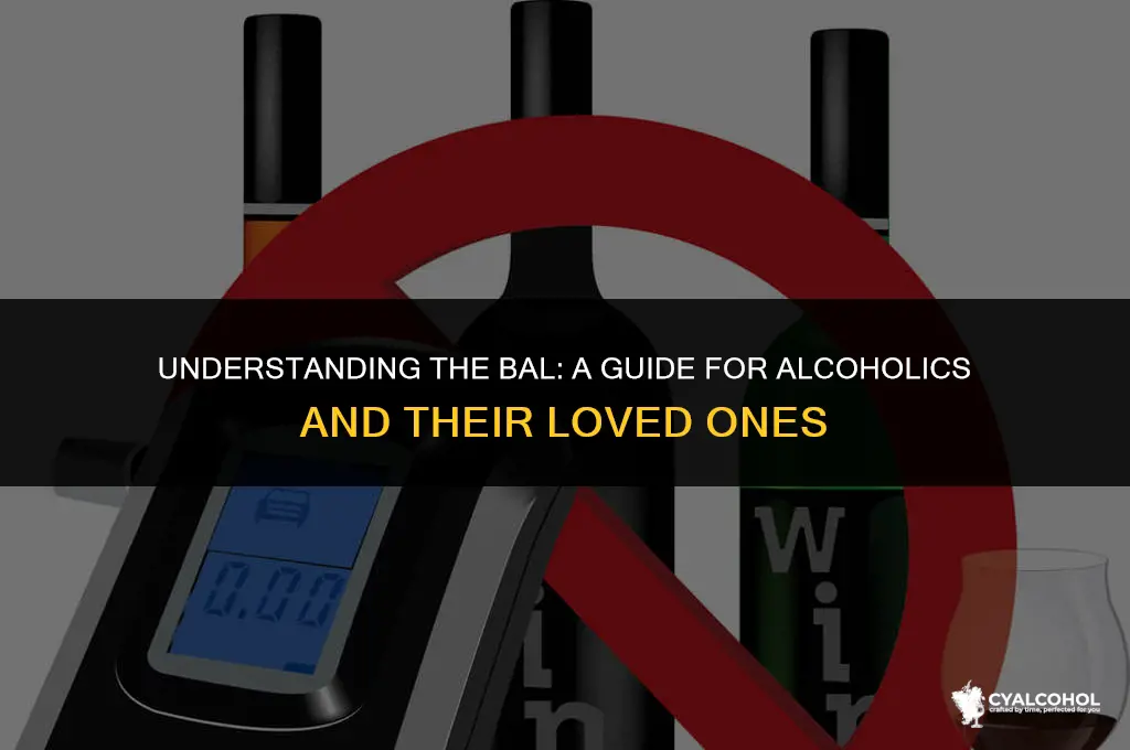 what is the bal for alcoholics