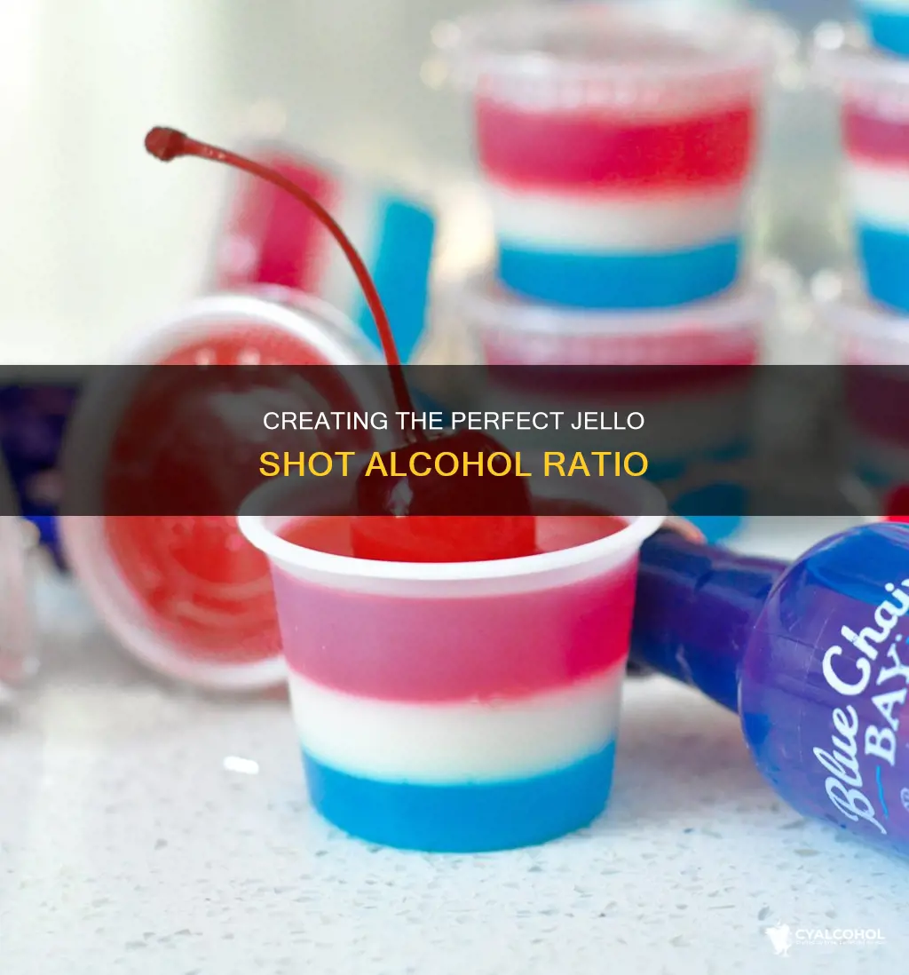 what is the best alcohol ratio for jello shots