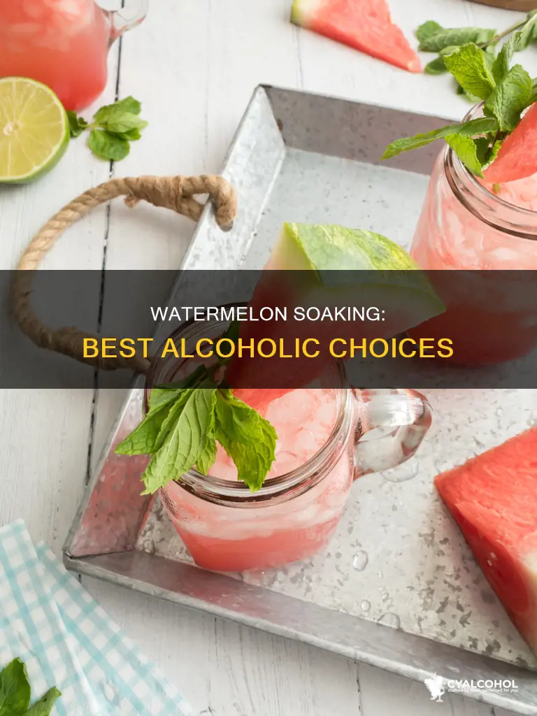 what is the best alcohol to soak watermelon in