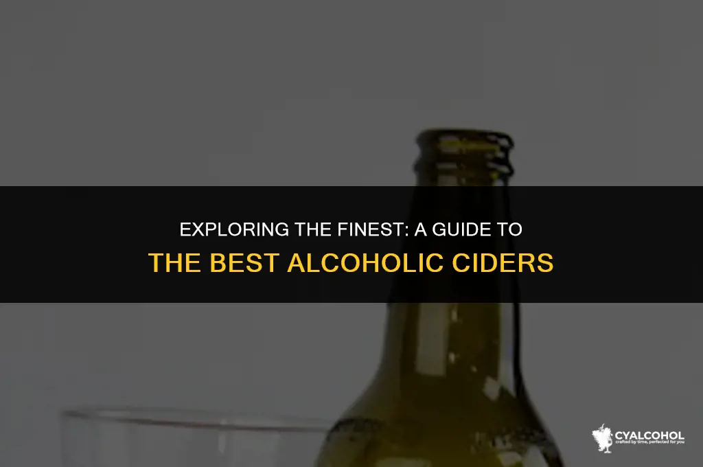 what is the best alcoholic cider