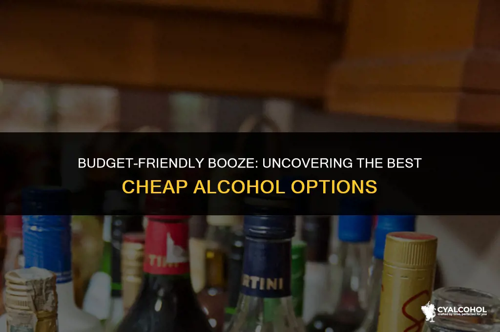 what is the best cheap alcohol