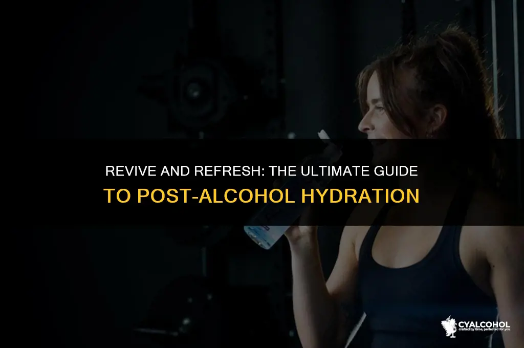 what is the bestthingtodrinkafter having alcohol