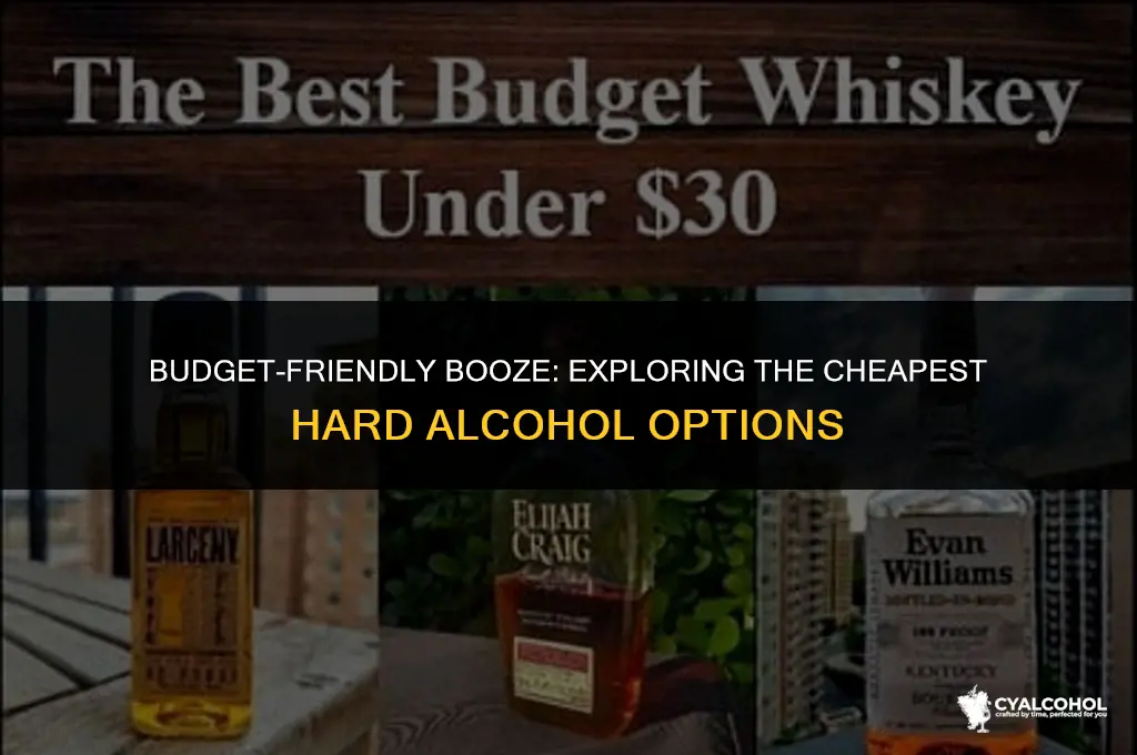 what is the cheapest hard alcohol