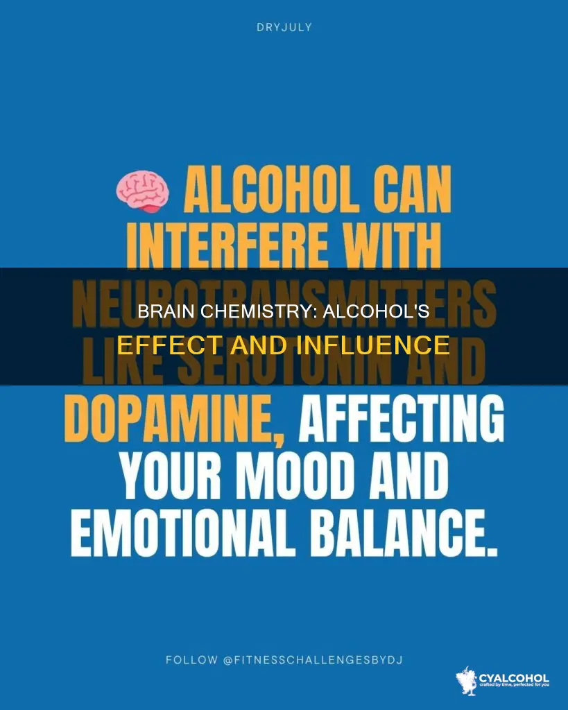 what is the chemical alcohol turns on the brain