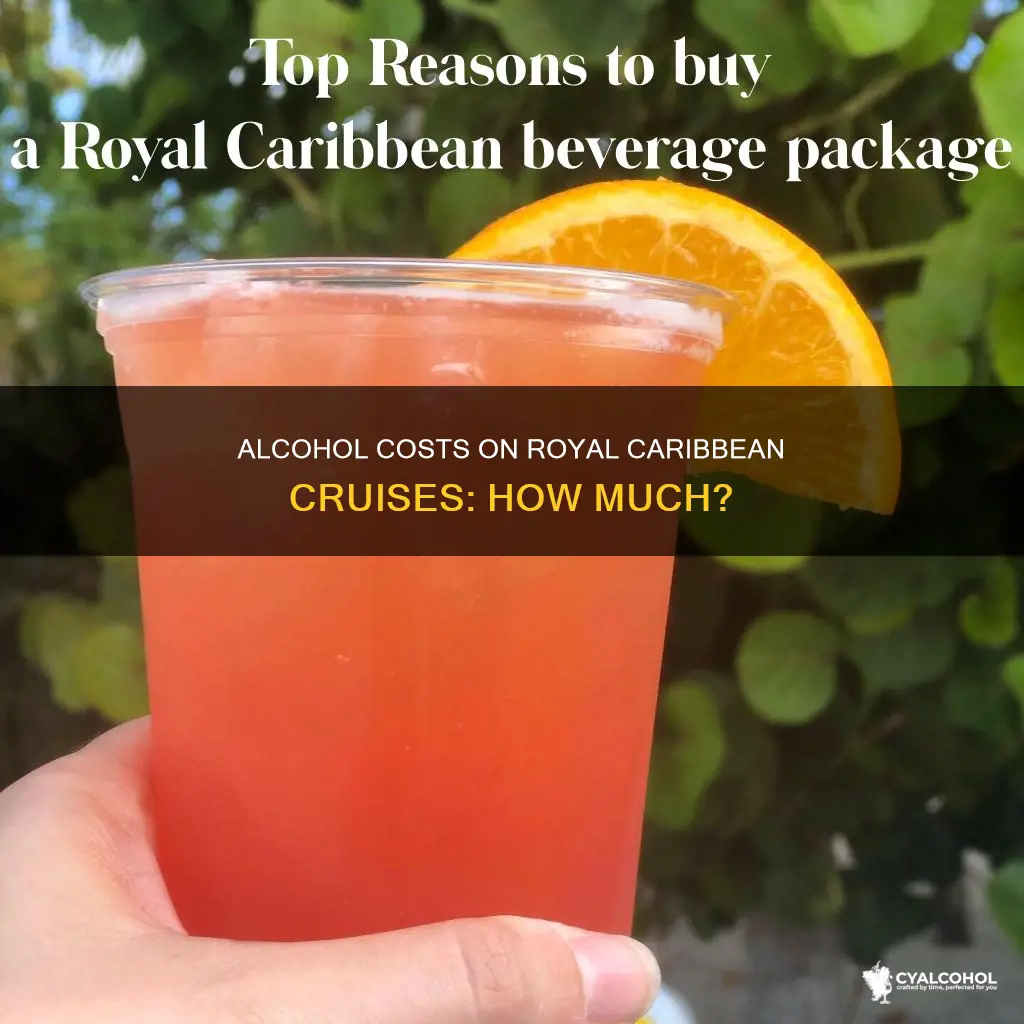 what is the cost of alcohol on royal caribbean cruises