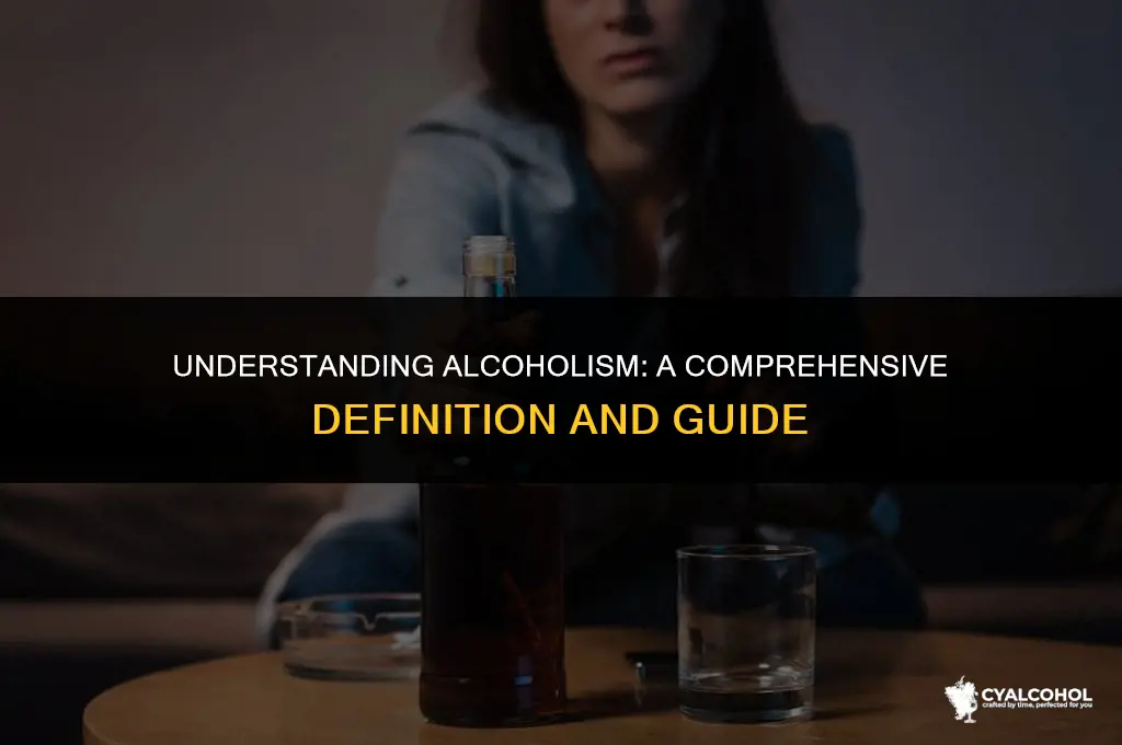 what is the defenichipon of alcoholism