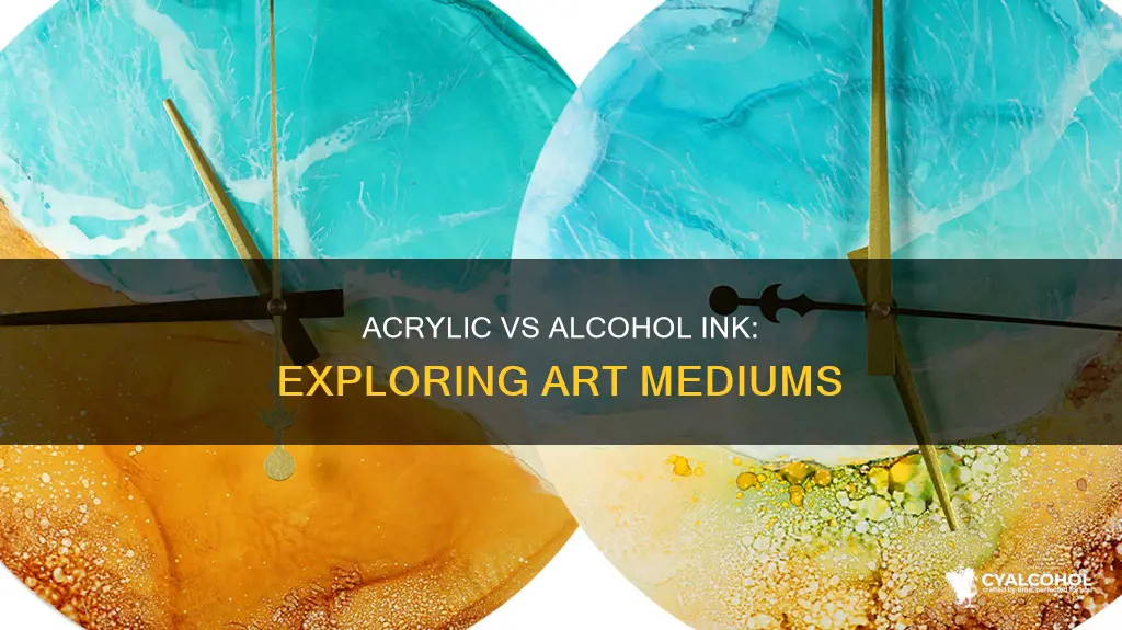 what is the difference between acrylic ink and alcohol ink