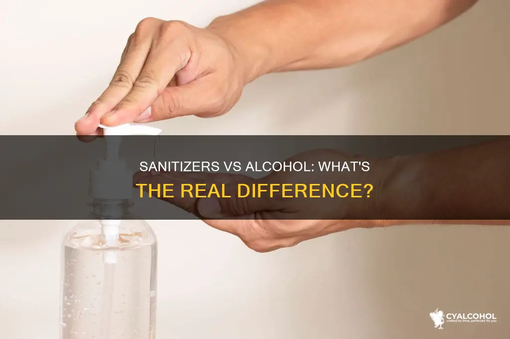 what is the difference between alcohol and hand sanitizer