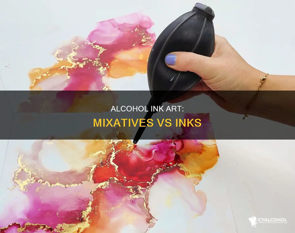 what is the difference between alcohol ink and mixative