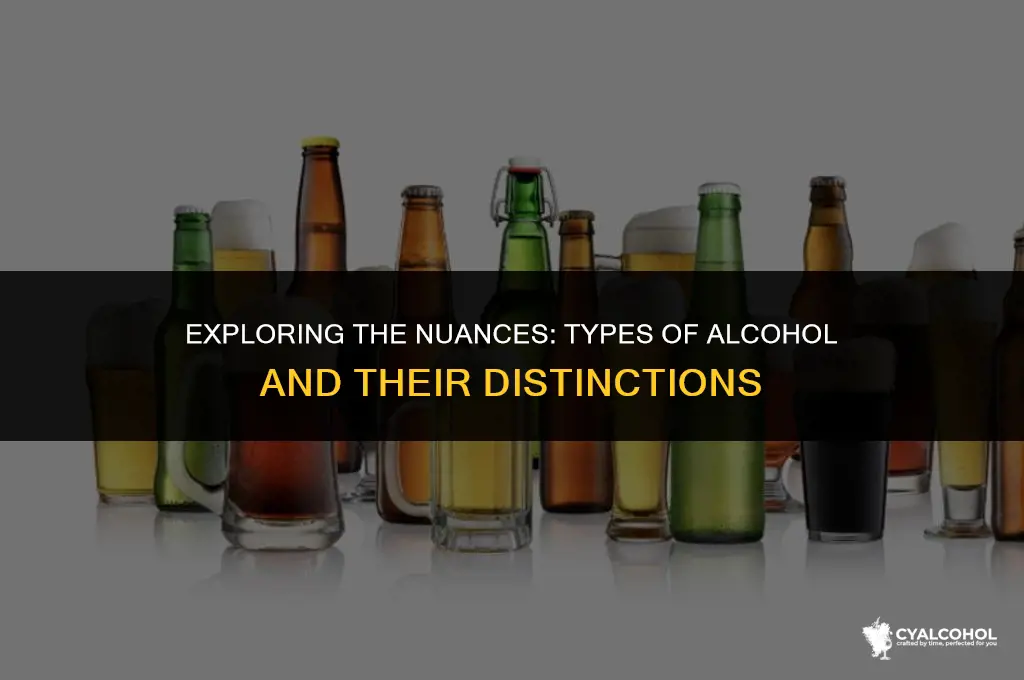 what is the difference between alcohol