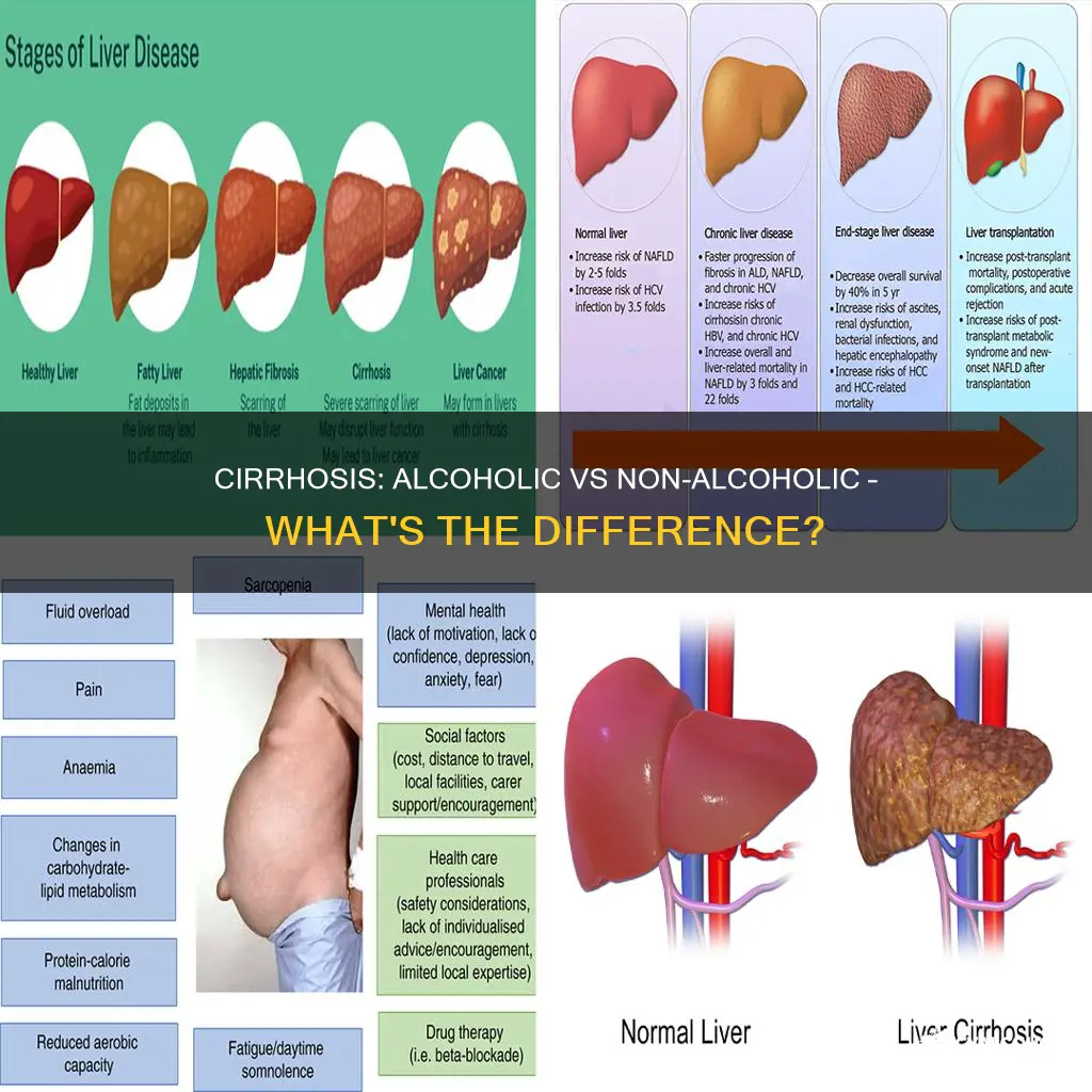 what is the difference between alcoholic and non-alcoholic cirrhosis