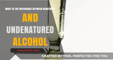 Denatured vs. Undenatured Alcohol: What's the Difference?