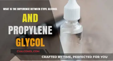 Ethyl Alcohol vs. Propylene Glycol: What's the Difference?
