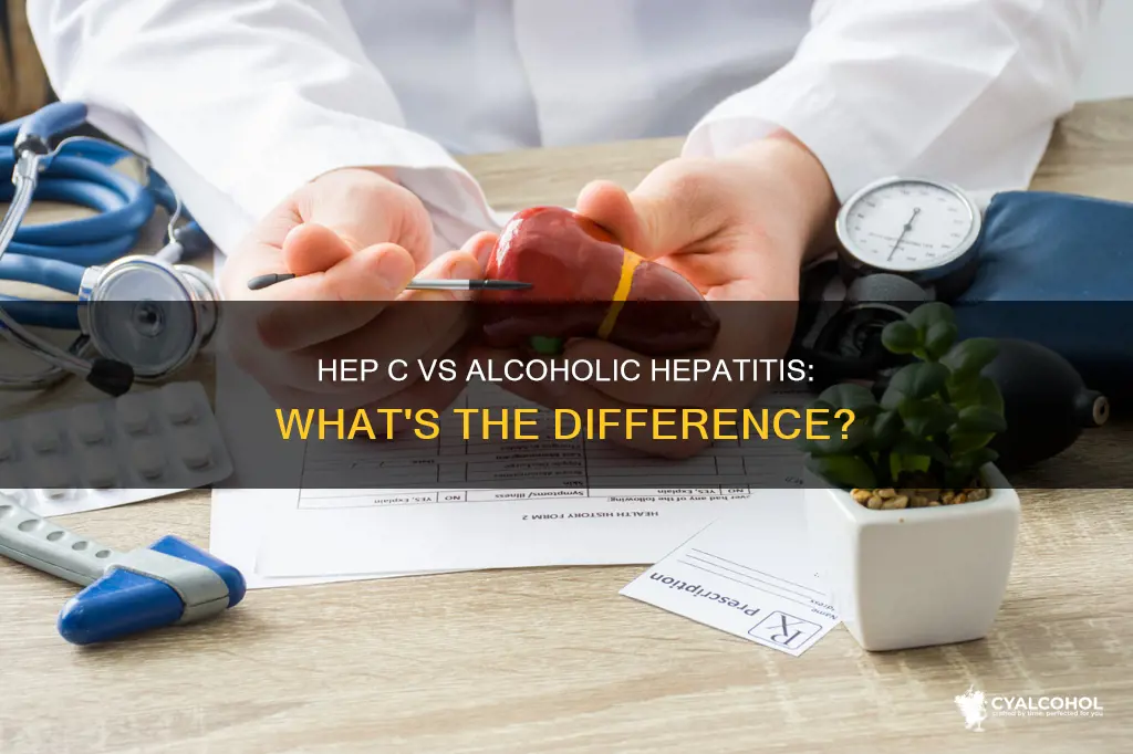 what is the difference between hep c and alcoholic hepatitis
