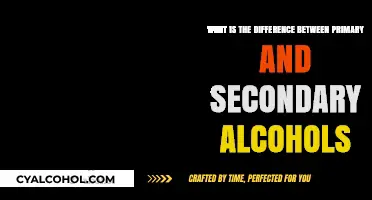 Primary vs Secondary Alcohols: What's the Difference?
