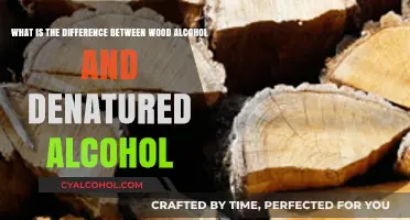Wood Alcohol vs. Denatured Alcohol: What's the Difference?
