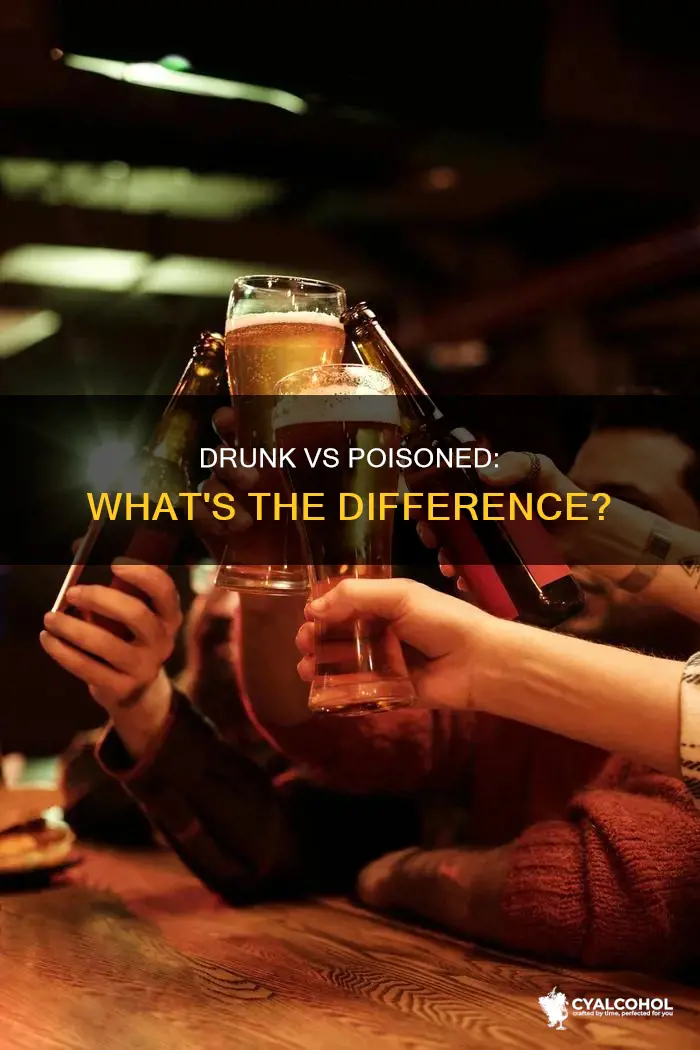 what is the difference of being drunk and alcohol poisioning