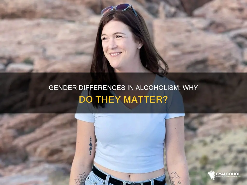 what is the differnce between men and women alcoholics
