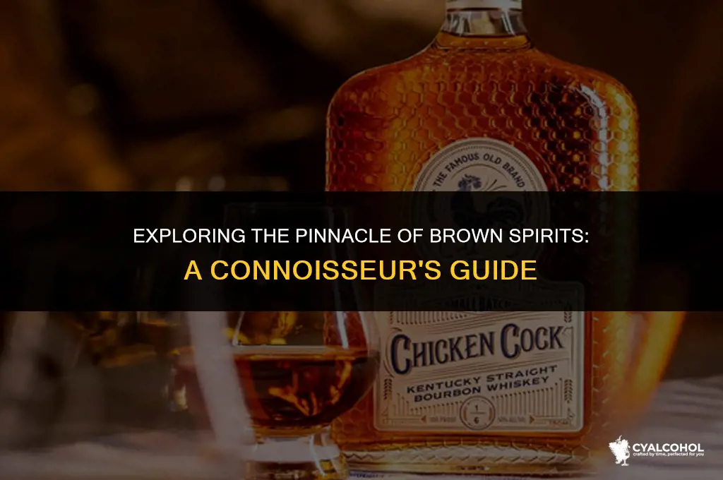 what is the fanciest brown alcohol