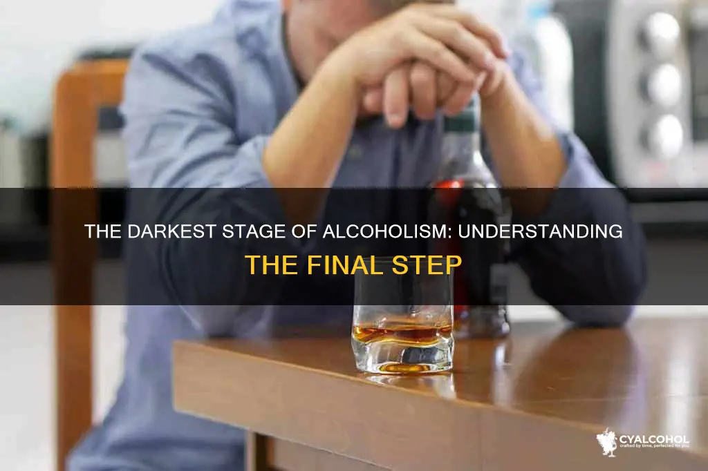 what is the final stage in the development of alcoholism