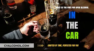Alcohol in Vehicles: Fines and Legal Consequences