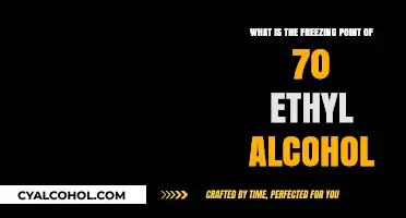 Freezing Point of 70% Ethyl Alcohol: When It Turns Solid
