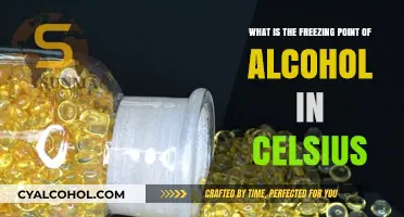 Freezing Point of Alcohol: Celsius Perspective