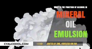 Alcohol's Role in Mineral Oil Emulsions