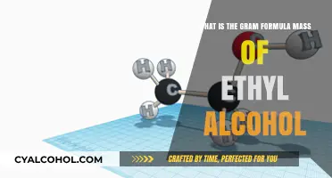 How to Calculate Ethyl Alcohol's Gram Formula Mass