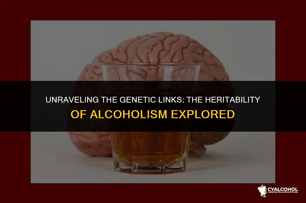 what is the heritability of alcoholism