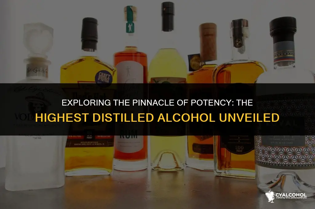 what is the highest distilled alcohol
