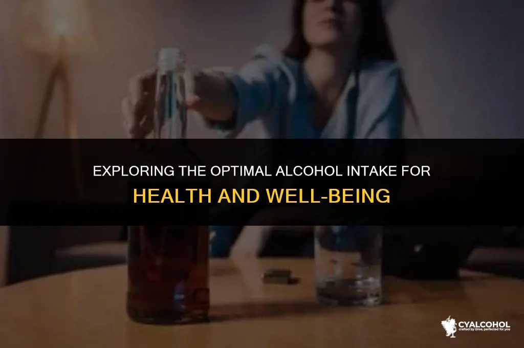 what is the ideal alcohol intake