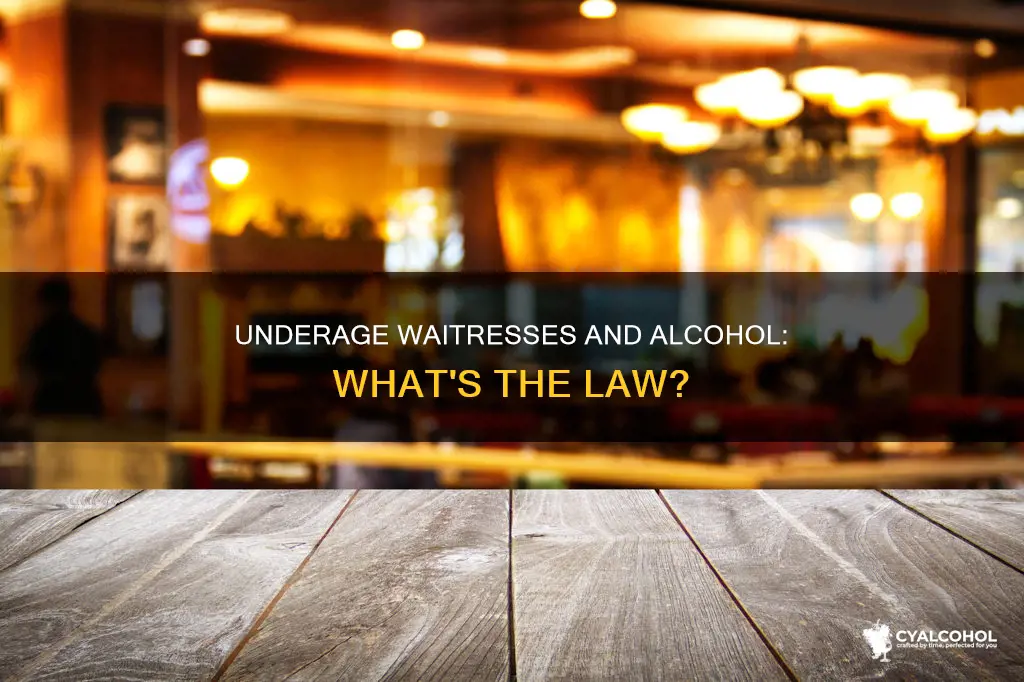 what is the law for underage waitress and alcohol