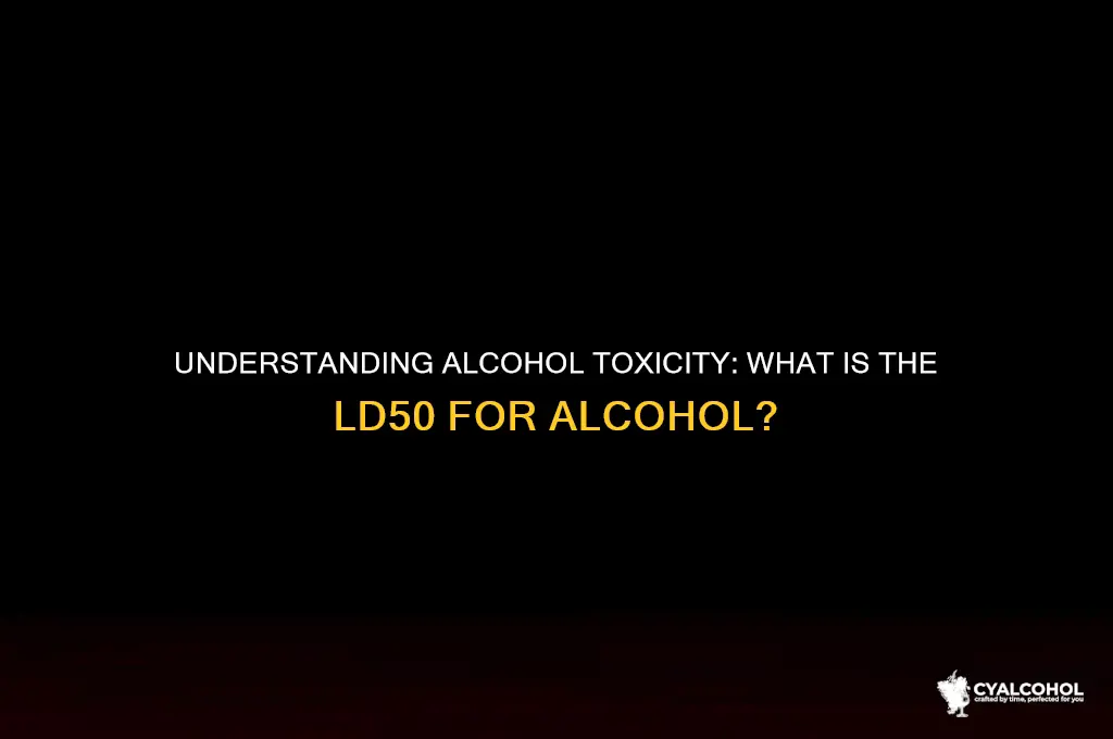 what is the ld50 for alcohol