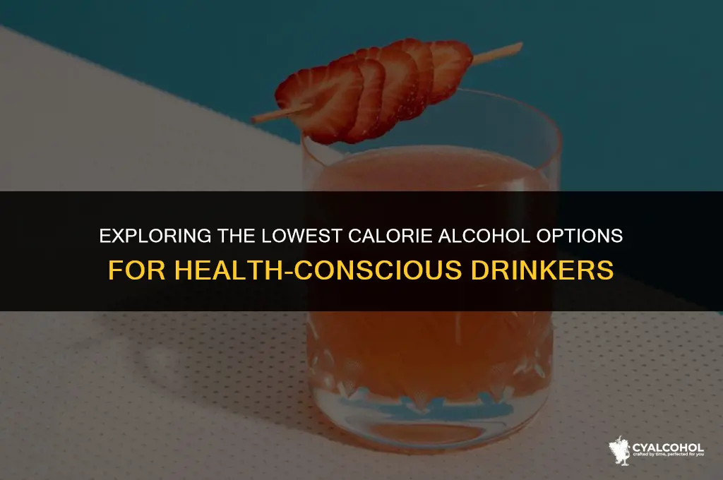 what is the least caloric alcohol