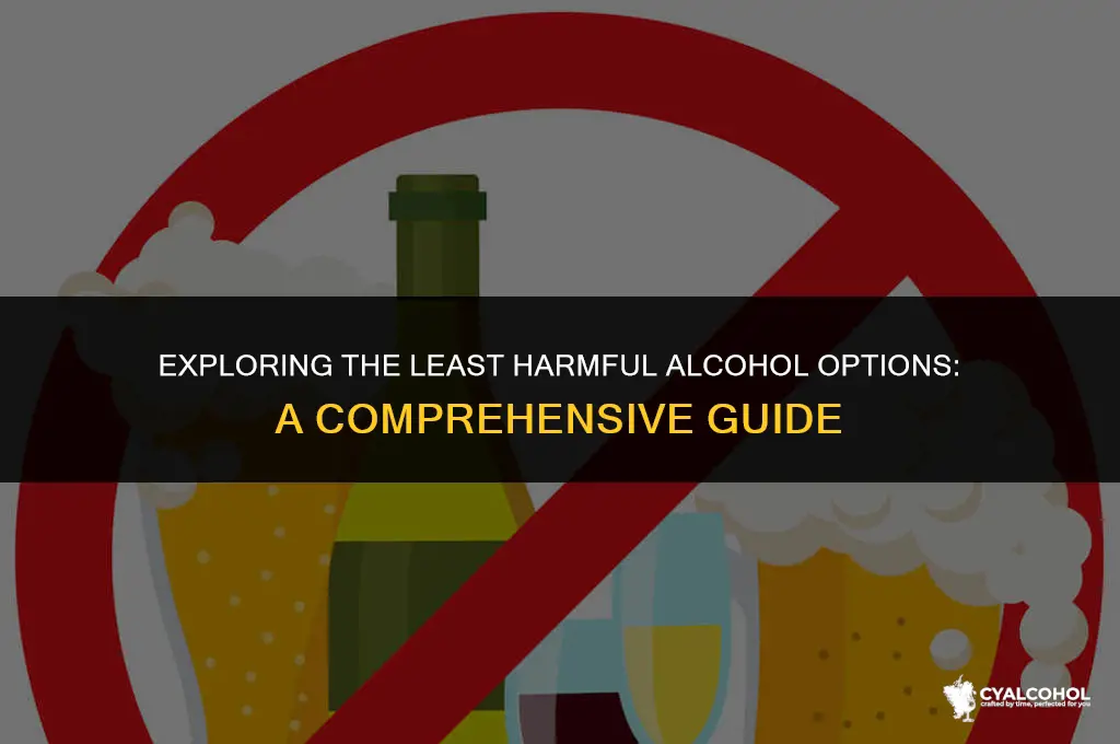 what is the least harmful alcohol