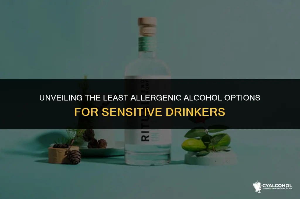 what is the least hypoallergenic alcohol