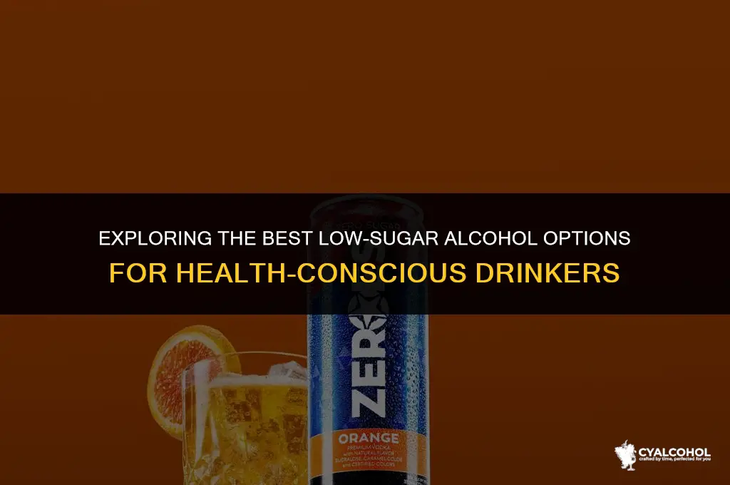 what is the least sugary alcohol