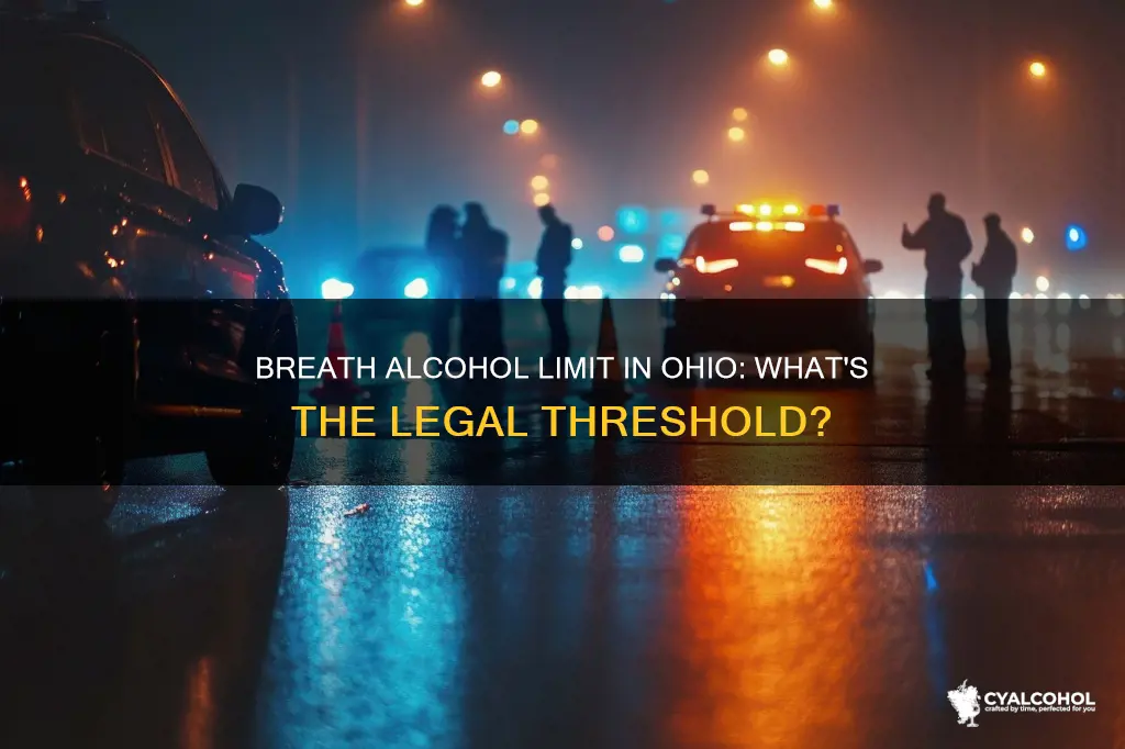 what is the legal breath alcohol level limit in ohio