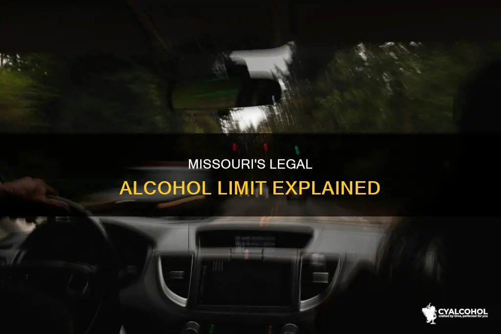 what is the legal limit of alcohol in missouri