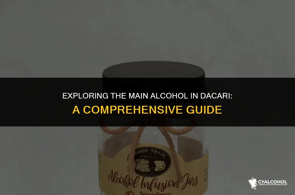 what is the main alcohol dacari