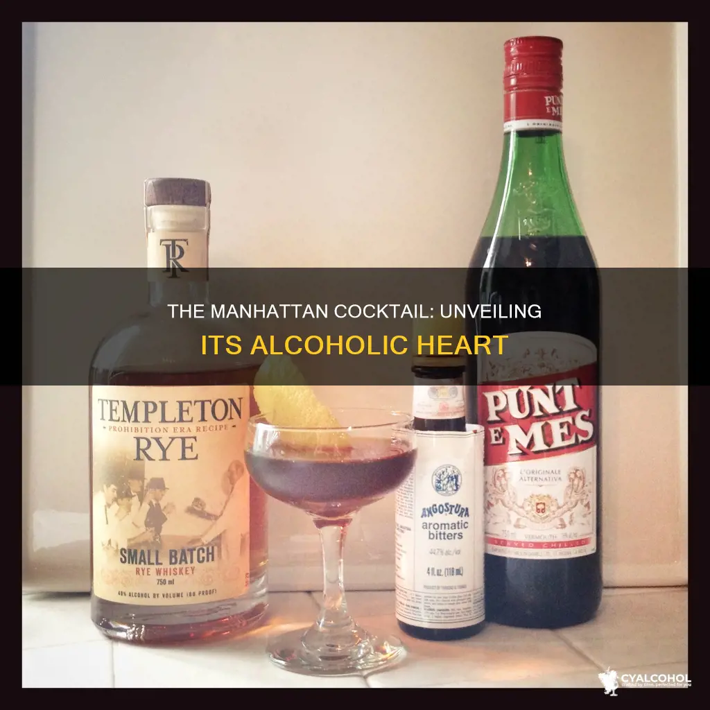 what is the main alcoholic constituent of a manhattan cocktail
