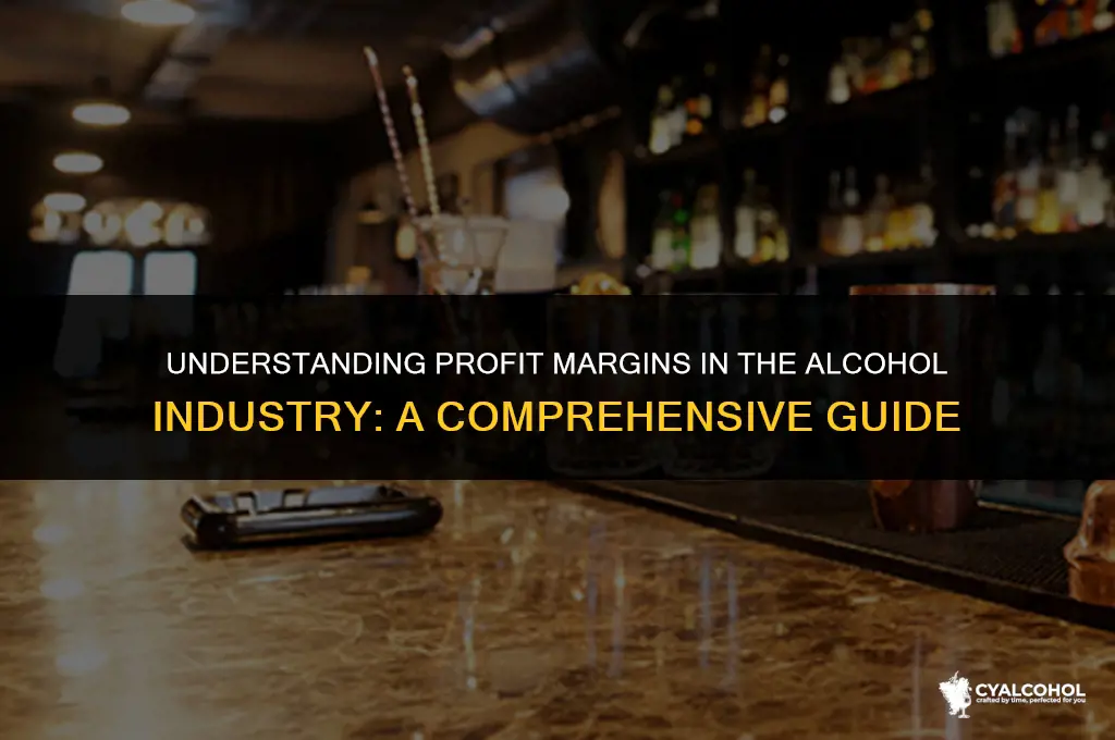 what is the margin on alcohol