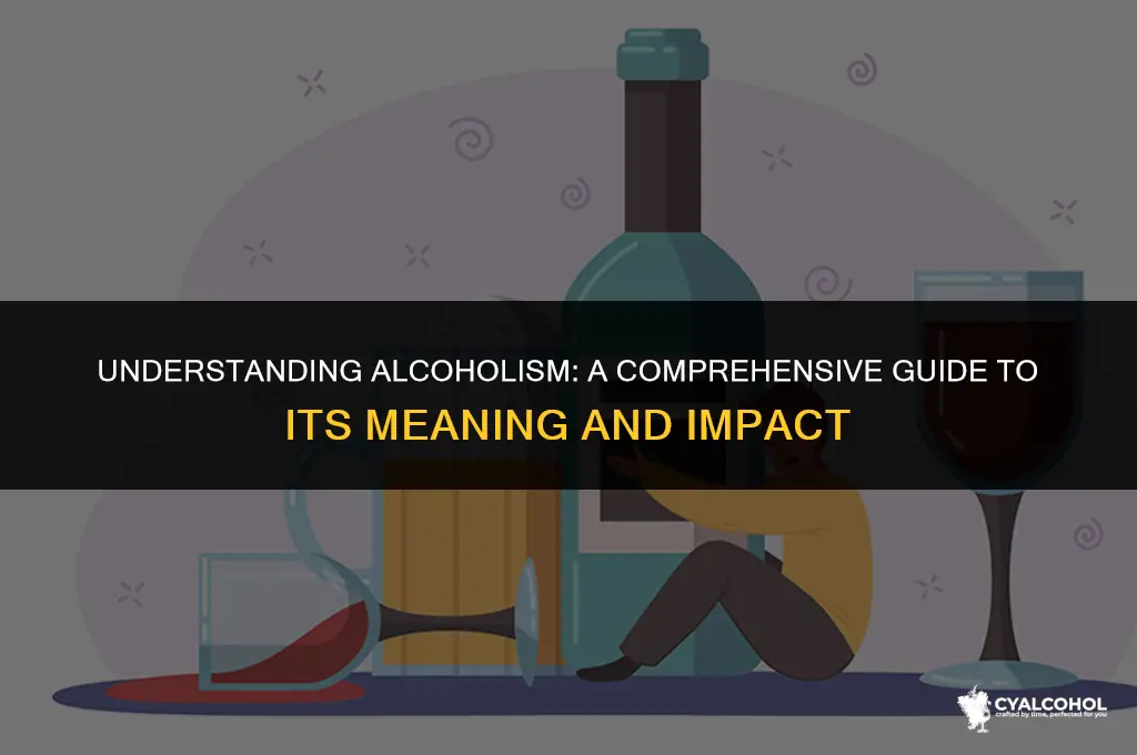 what is the meaning of alcoholism