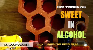 Ora Sweet and Alcohol: Mixing and Compatibility
