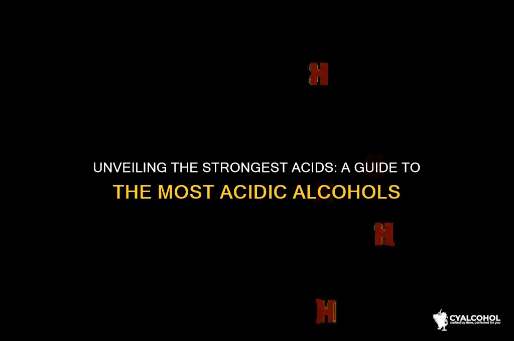 what is the most acidic alcohol