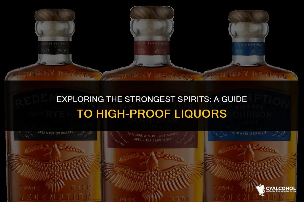 what is the most alcoholic liquor