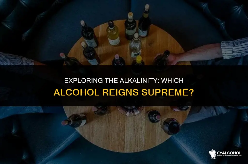 what is the most alkaline alcohol