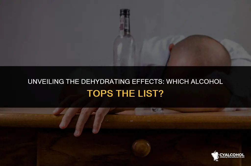 what is the most dehydrating alcohol